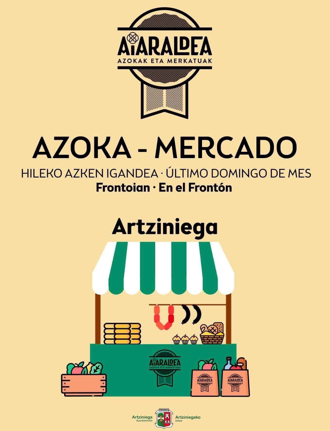 Este domingo se acaba el mes de julio lo que quiere decir que tenemos Mercado del Último Domingo en Artziniega. Además de productos locales, tendremos el teatro Organik en el mismo Frontón a las 12:30.