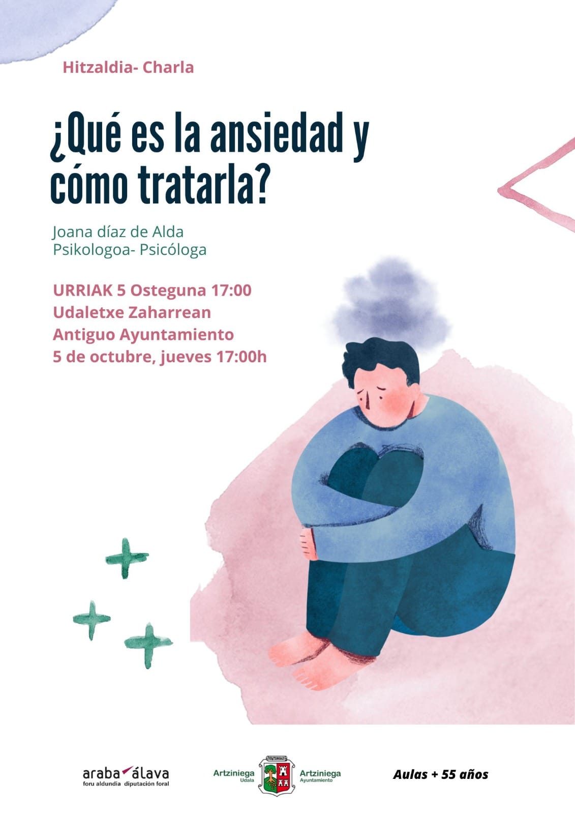 HITZALDIA:¿QUÉ ES LA ANSIEDAD Y CÓMO TRATARLA? (Joana Díaz de Alda, psikologoa) (2)