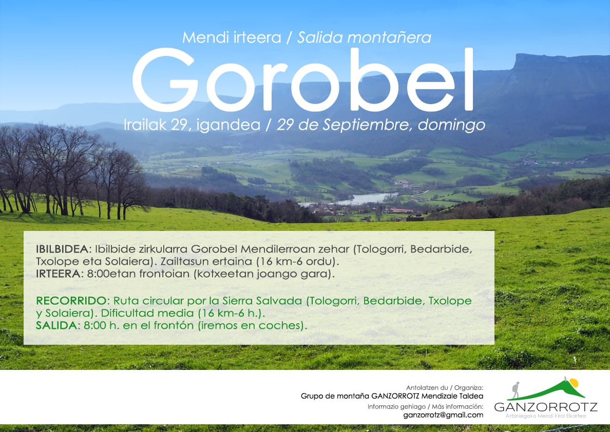 MENDI IRTEERA: GOROBEL