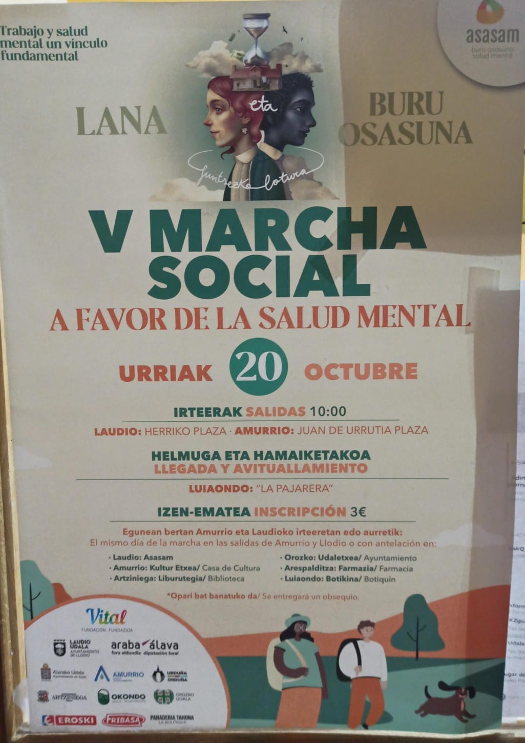 El Ayuntamiento de Artziniega colabora desde hace años con la Asociación Ayalesa de Familiares con Enfermedades Mentales (ASASAM).