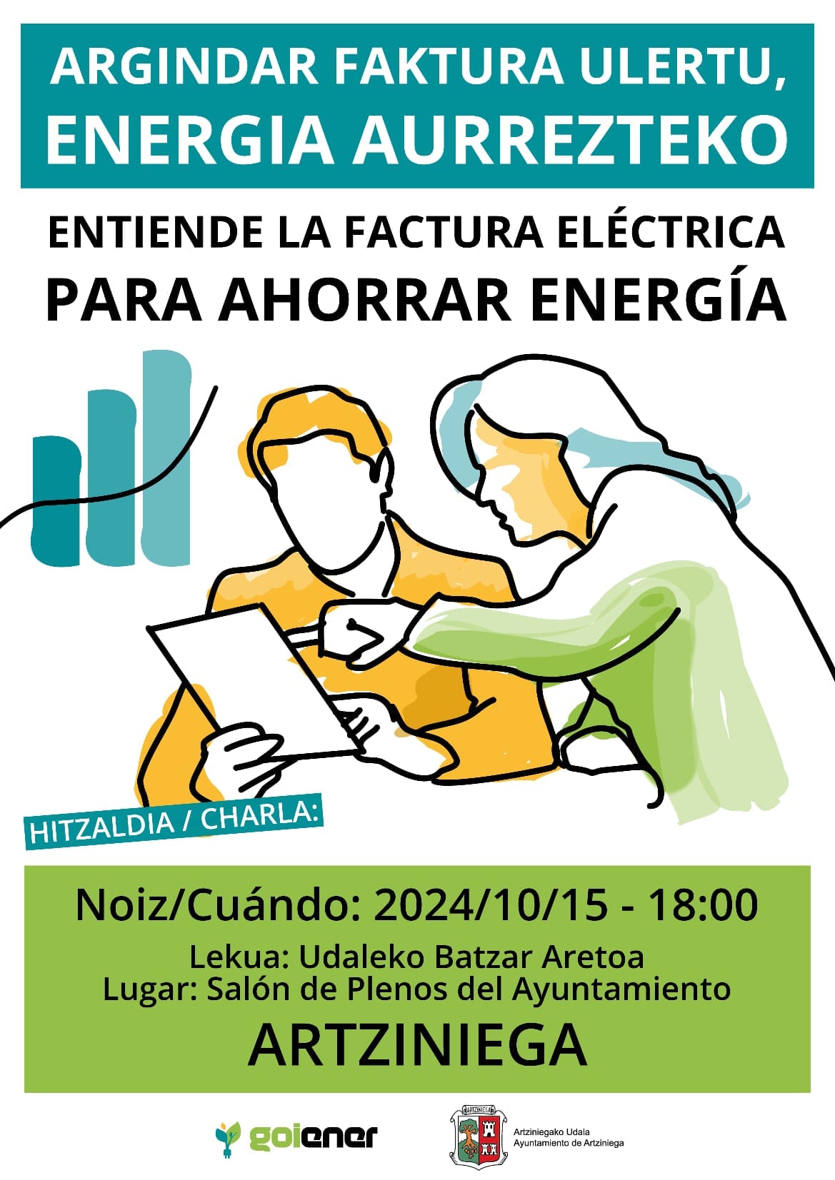 El Ayuntamiento de Artziniega ha apostado por políticas de sostenibilidad y sensibilización en materia energética.