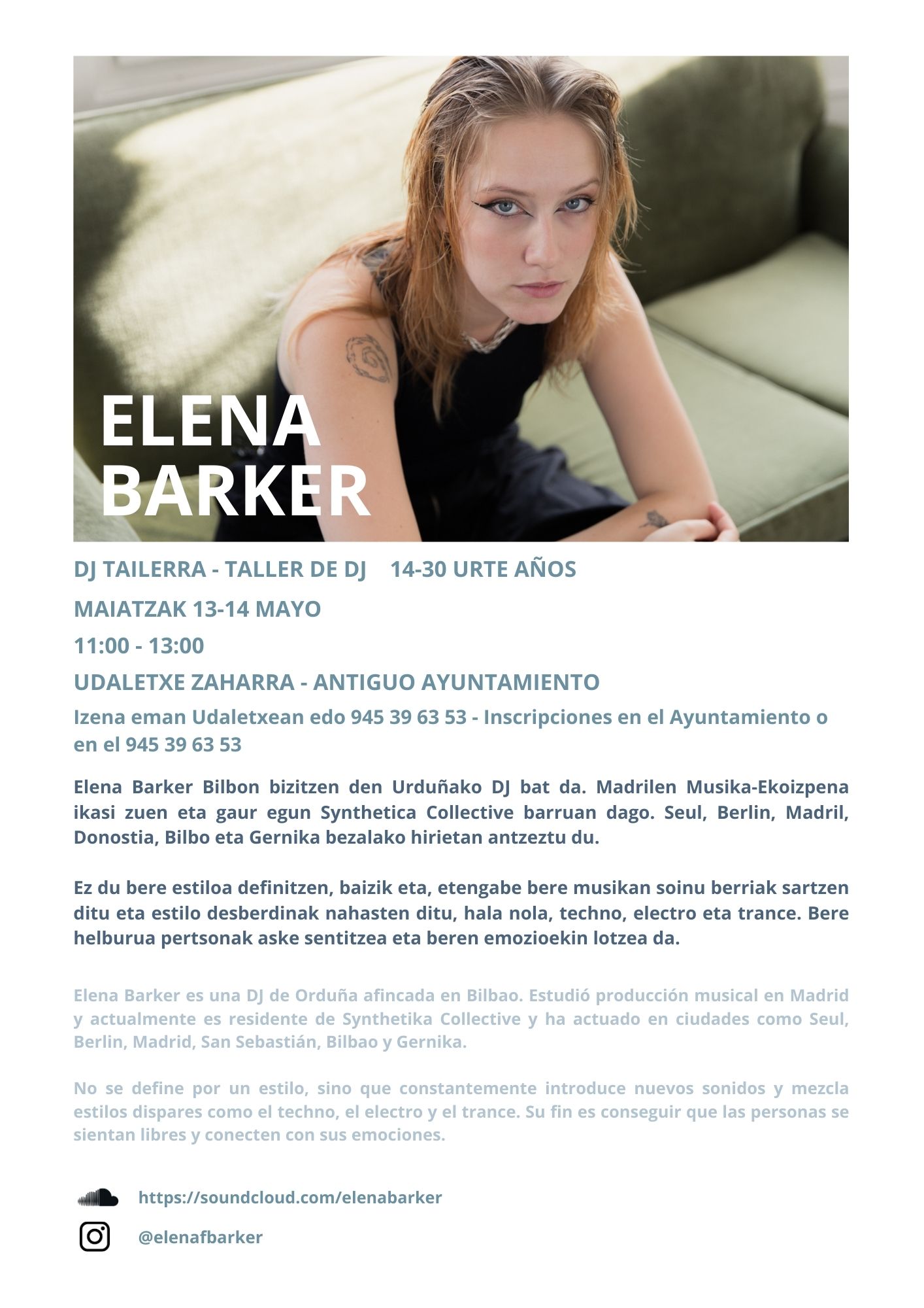 Elena Barker Taller de DJ 1